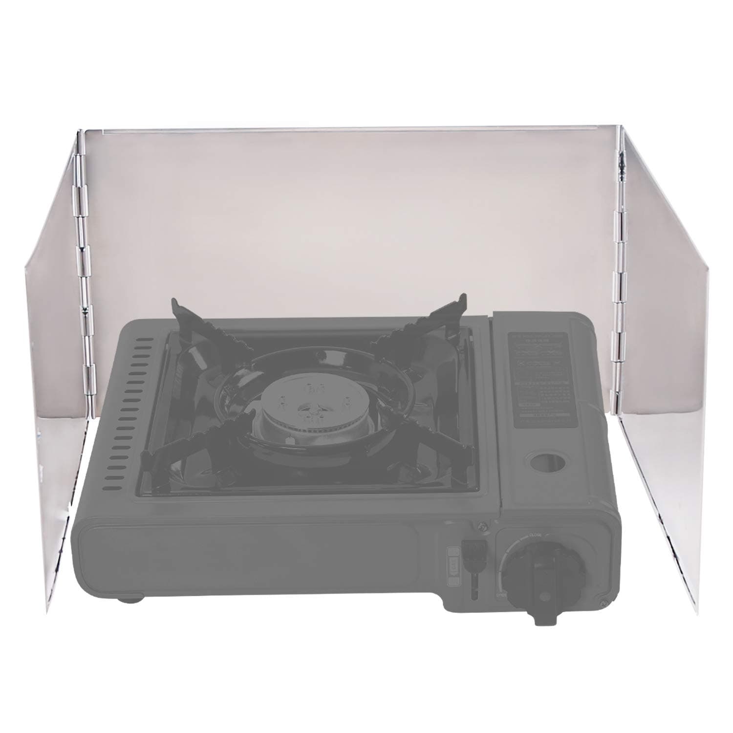 3 Plates Stainless Steel Stove Windscreen