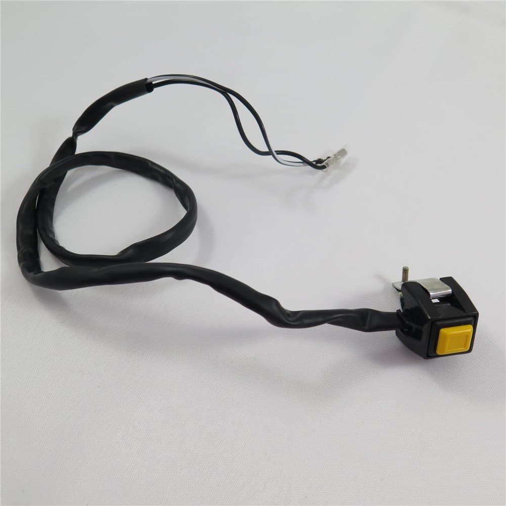 SEMT- Universal Yellow 7/8" Handlebar Starter/Kill Cut Off Stop Switch Push Button Compatible With Motorcycles ATVs Scooters Snowmobiles [B074MJSBH8]