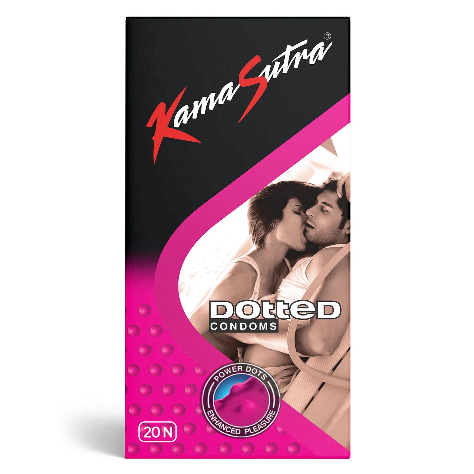 Kamasutra Dotted - 20 Condoms