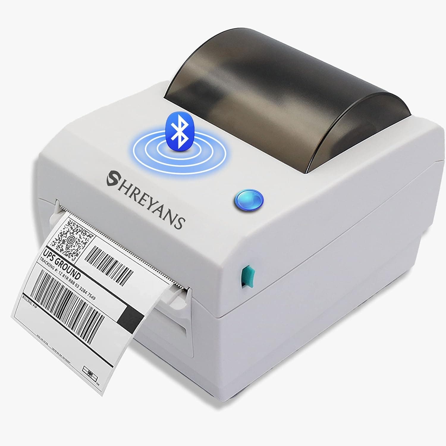 (CD410 4 Inch Receipt + Label Printer for Invoicing & Labelling (Recommended for Shipping Label & Ecommerce Invoice, Barcode Label, MRP Tag) (Color- White)