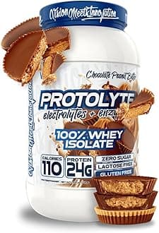 VMI Sports | ProtoLyte Whey Isolate Protein Powder | Low Calorie Whey for Weight Loss and Muscle Gain | Digestive Enzymes | Non-GMO (1.6 lb, Chocolate Peant Butter)
