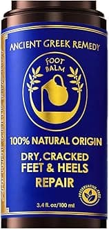 Dry Cracked Heels Repair | Organic Foot Cream for Dry Feet & Callus with Jojoba, Lavender, Almond, Olive & Vitamin E Oil | Natural Foot Balm & Moisturizer for Skin | Hydrating Foot Treatment | 3.4 oz