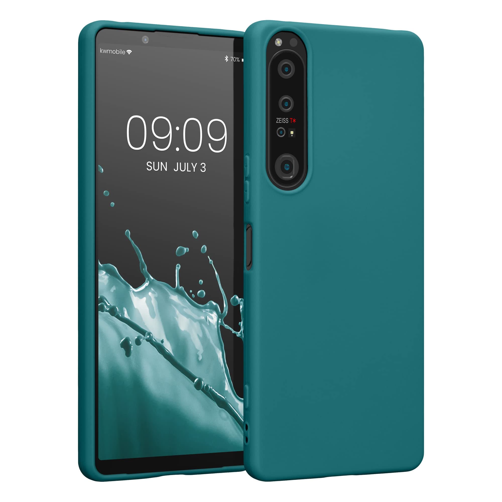 Case Compatible with Sony Xperia 1 IV Case - Soft Slim Protective TPU Silicone Cover - Teal Matte