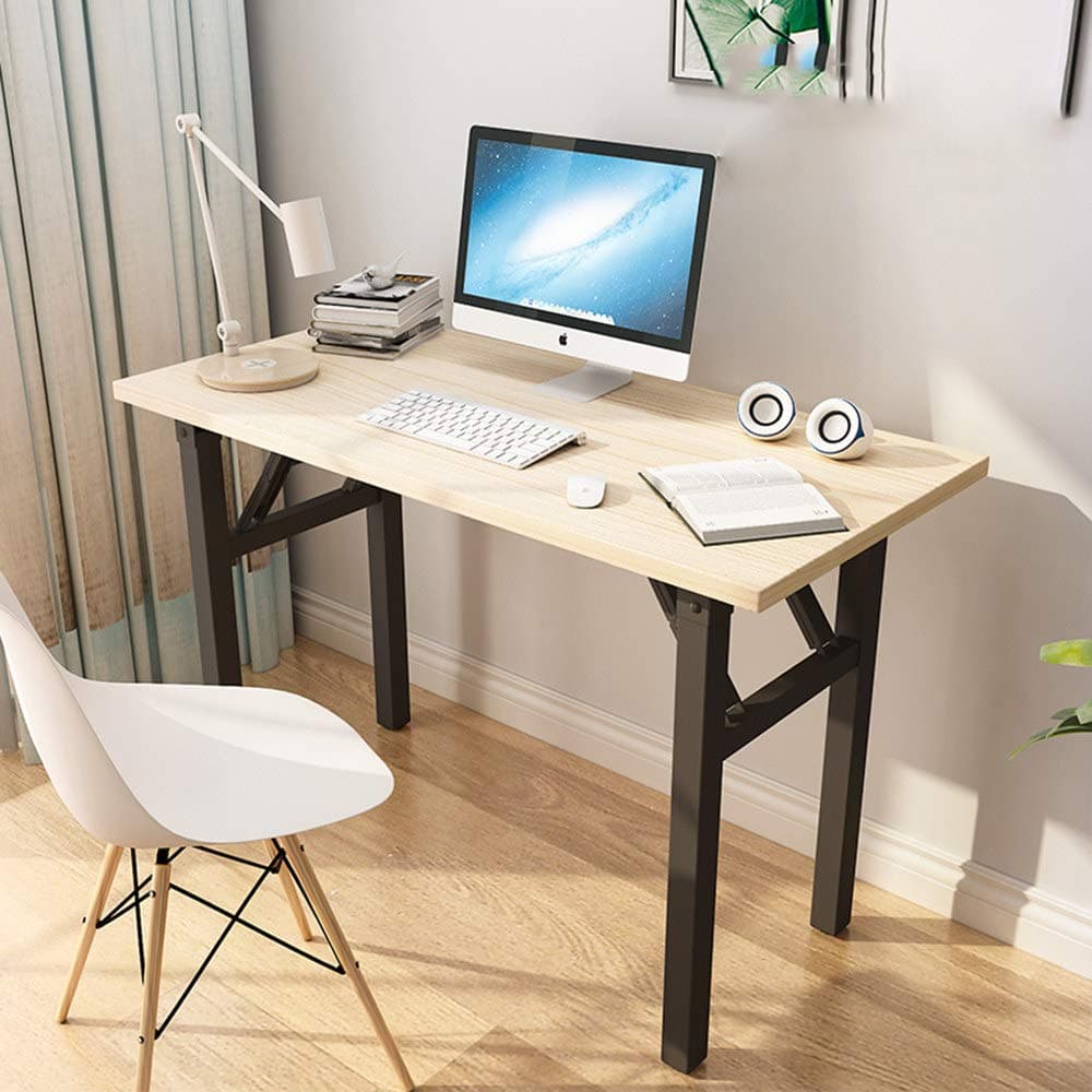 table Computer desk, foldable, desk, small for home(C, 80cm x 50cm)