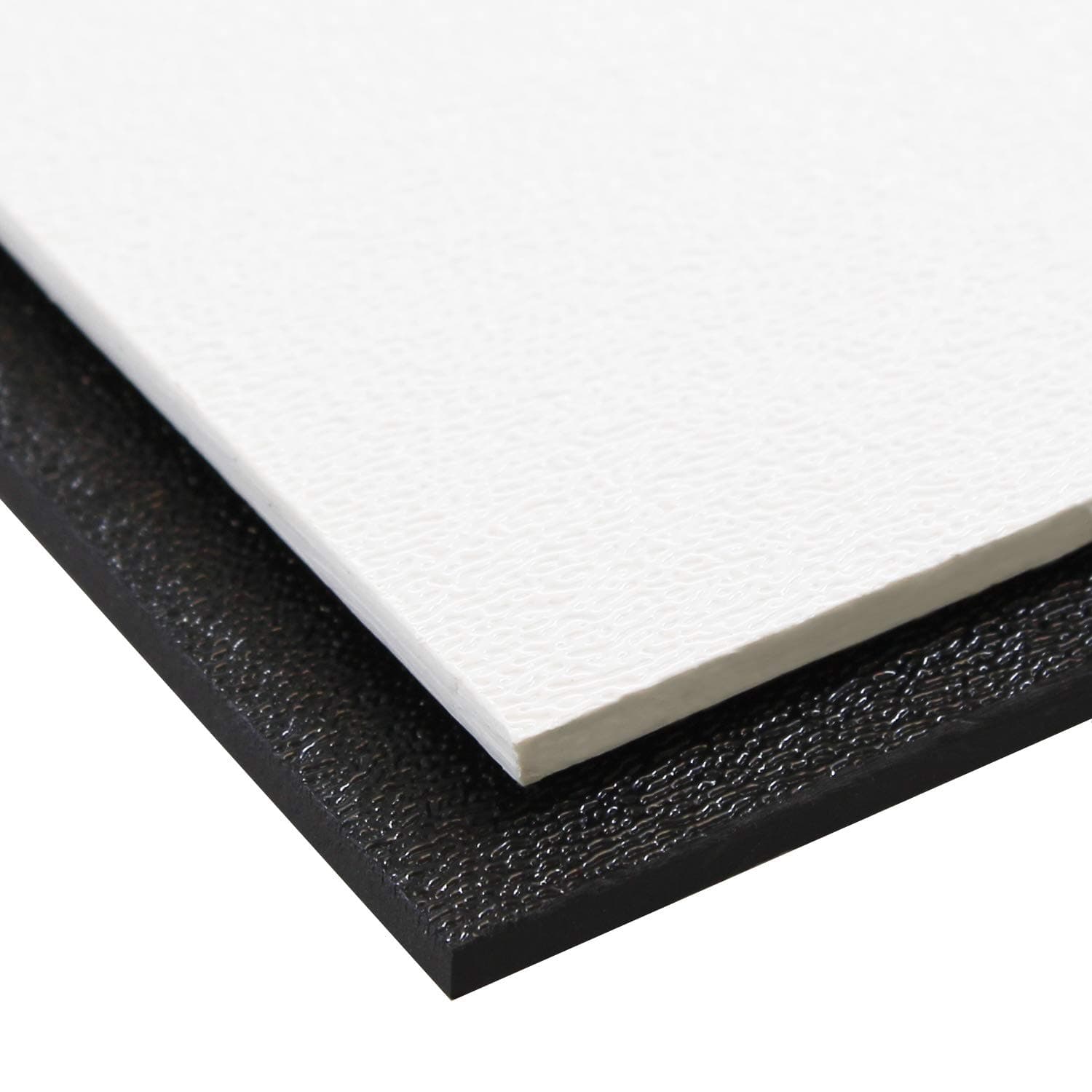 Source One Premium 1/8 Inches Black or White Textured ABS Acrylic Sheet (6 x 12, White)