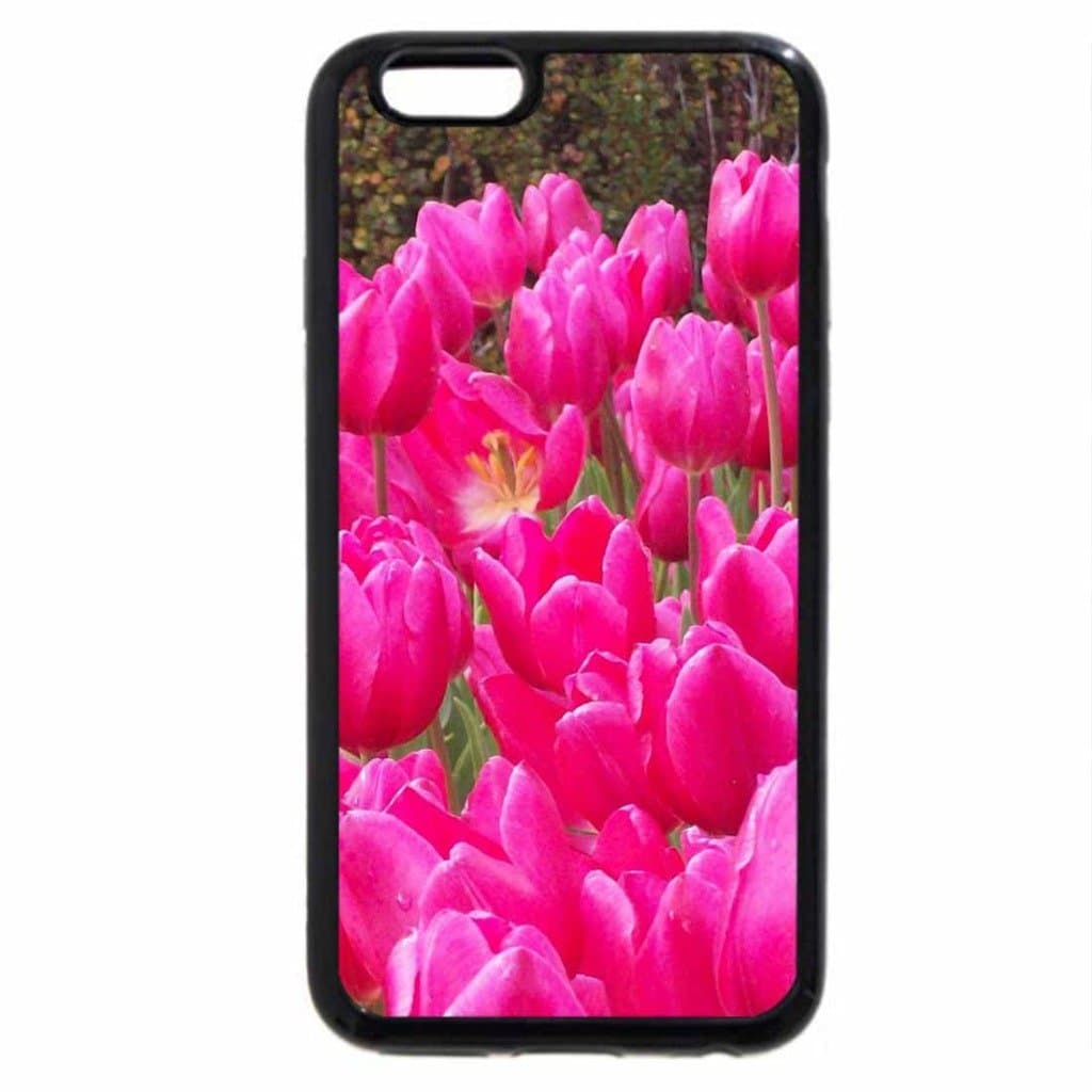 iPhone 6S Plus Case, iPhone 6 Plus Case, Hot Pink Tulips