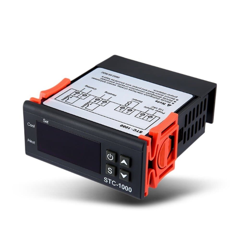 PAIDUOJI Temperature Controller Thermostat Calibration Fahrenheit & Centigrade Display + Sensor Probe