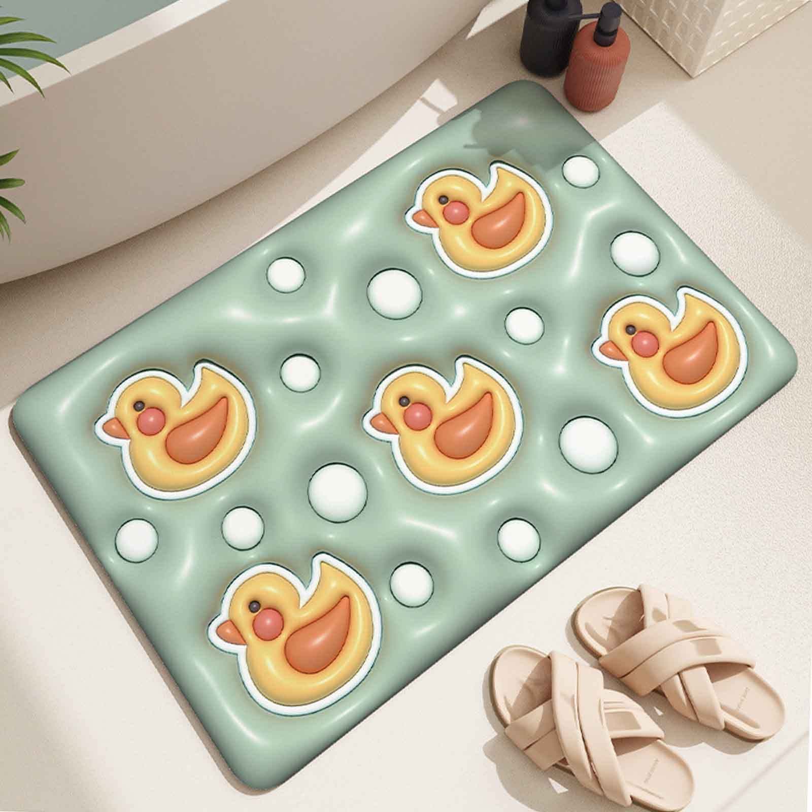 ANTOLE Diatom Bath Mat 40cm x 60cm,Cute 3D Visual Non-Slip Bathroom Rug, Quick Drying, Super Absorbent, Easy Cleaning,Floor Mat, Door Mat,Used for Bathroom,Toilet
