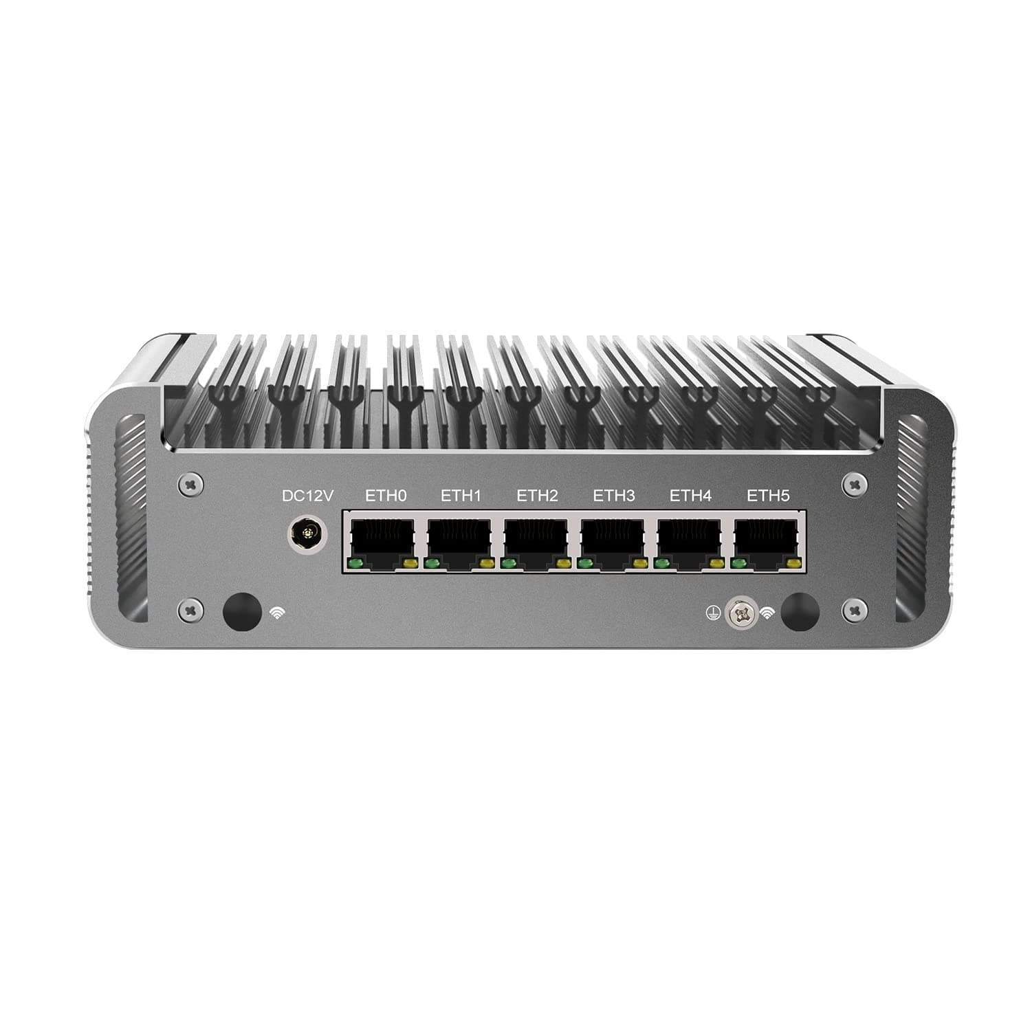 HUNSNMicro Firewall Appliance, Mini PC, VPN, Router PC, Intel Core I5 1135G7, RJ25a, AES-NI, 6 x Intel I211, COM, HDMI, 4 x USB3.1, Barebone, NO RAM, NO Storage, NO System