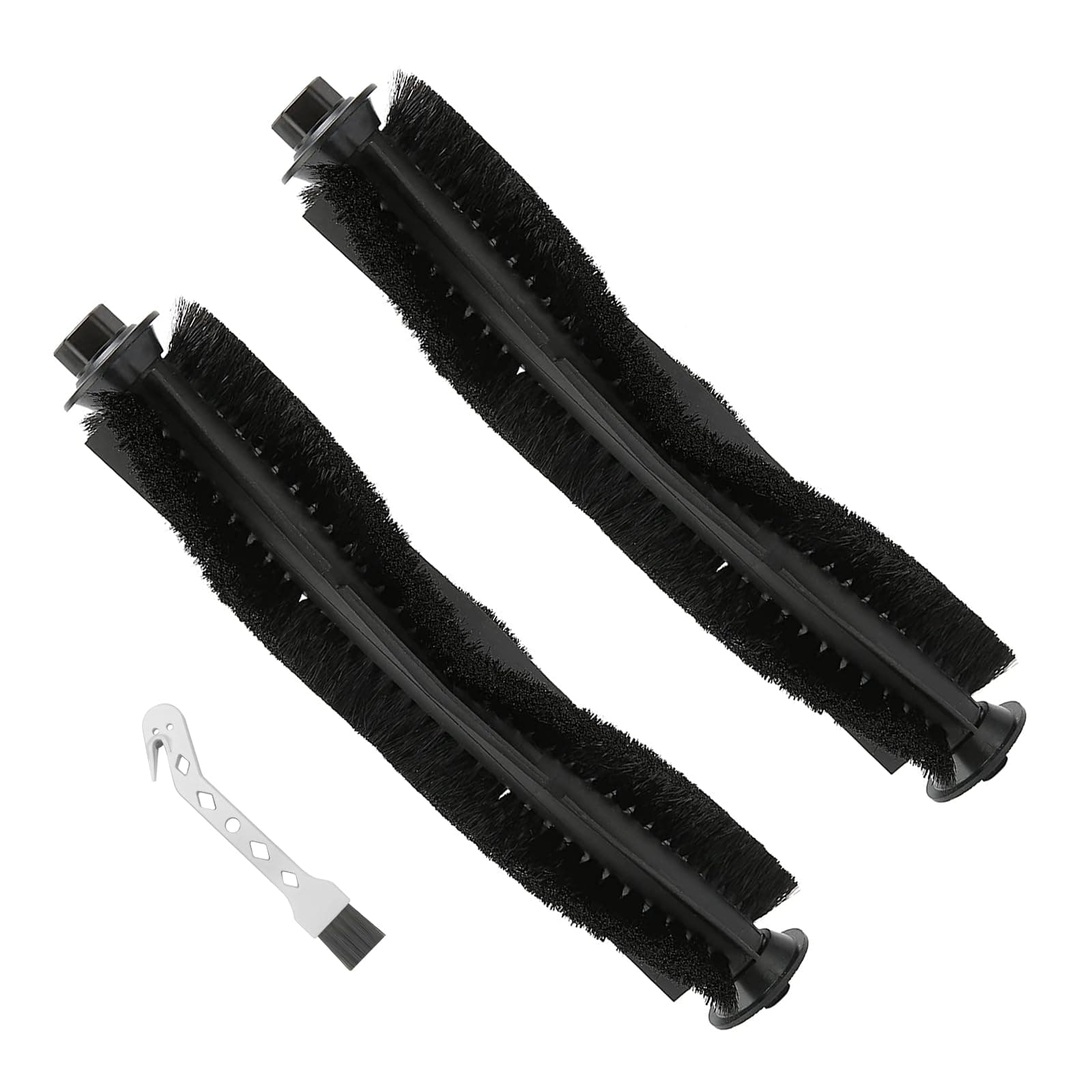 Pack of 2 Replacement Main Brushes for Proscenic M7 Pro M7 MAX M8 M8 Pro, for Uoni V980MAX, for HONITURE Q6, for Kyvol Cybovac S31 Vacuum Cleaner Accessories