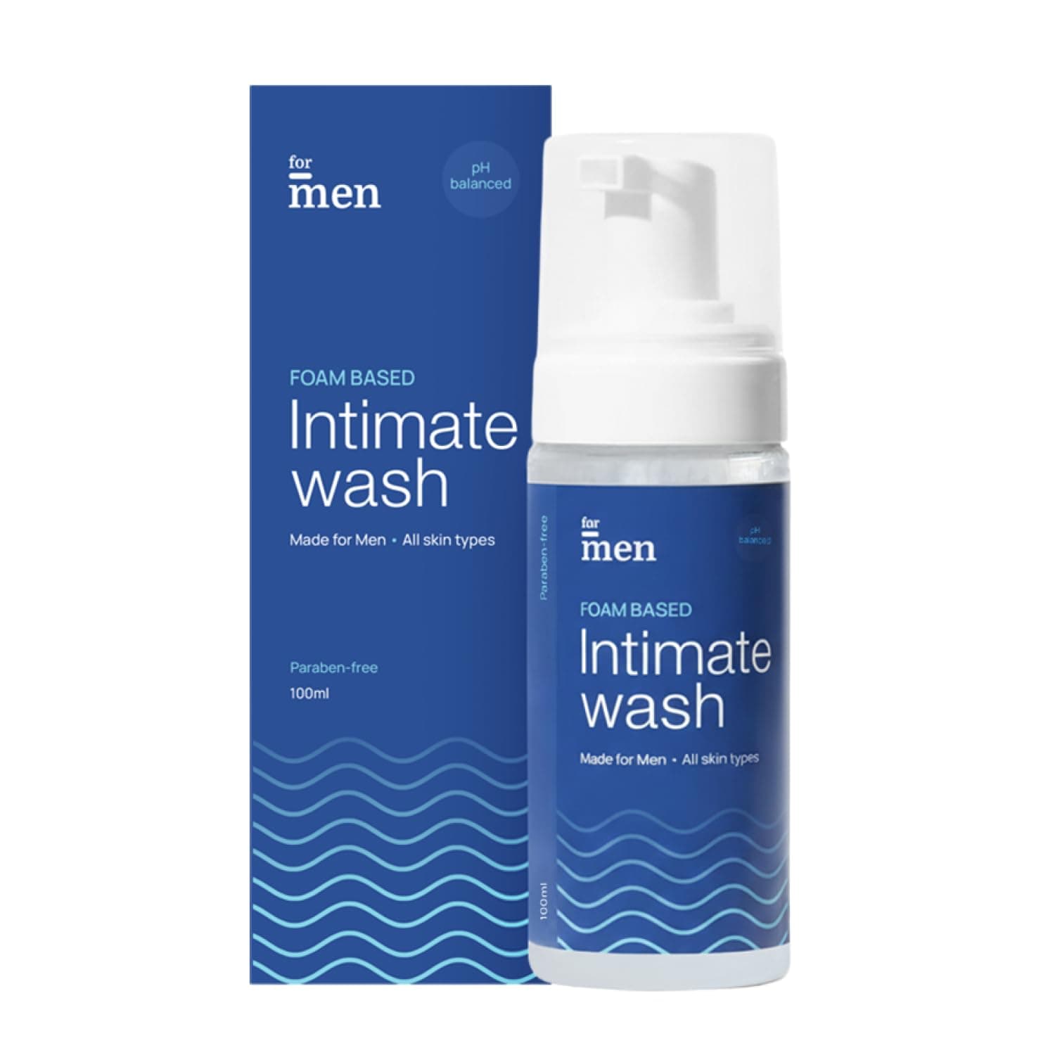 ForMen Intimate Wash for Men | pH Balanced Foam Based | Intimate Hygiene Wash | Anti Bacterial, Anti Fungal Sulphate & Paraben Free | with Aloe Vera and Tea Tree Oil - 100ml