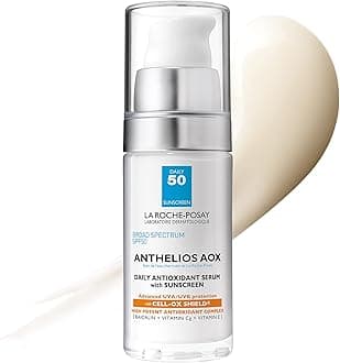 Anthelios AOX Daily Antioxidant Serum with SPF, Face Moisturizer with Sunscreen and Vitamin C & E, Oil Free Face Sunscreen for Sensitive Skin, Moisturizing Sun Protection