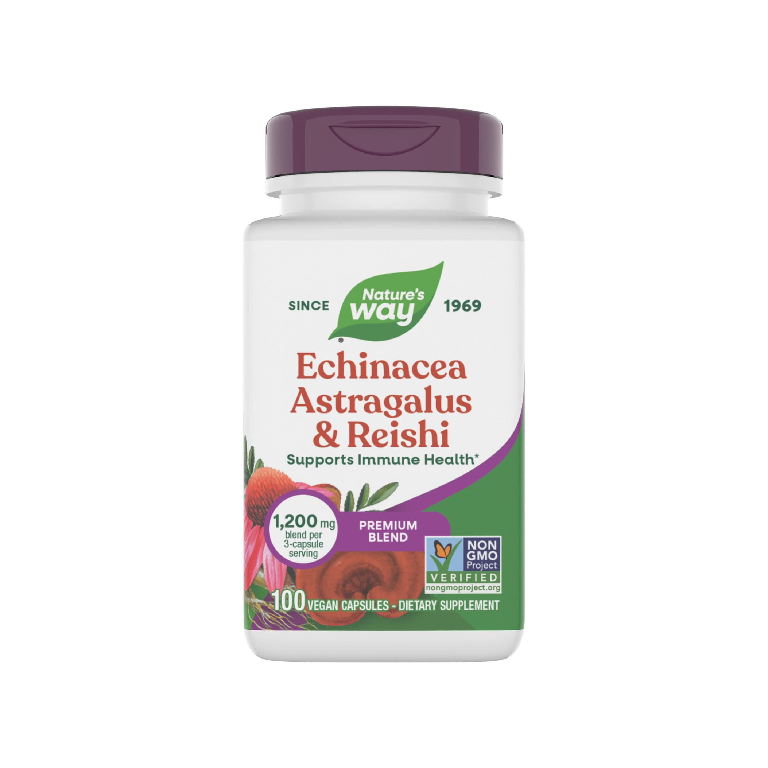 Echinacea Astragalus Reishi (100 Capsules)