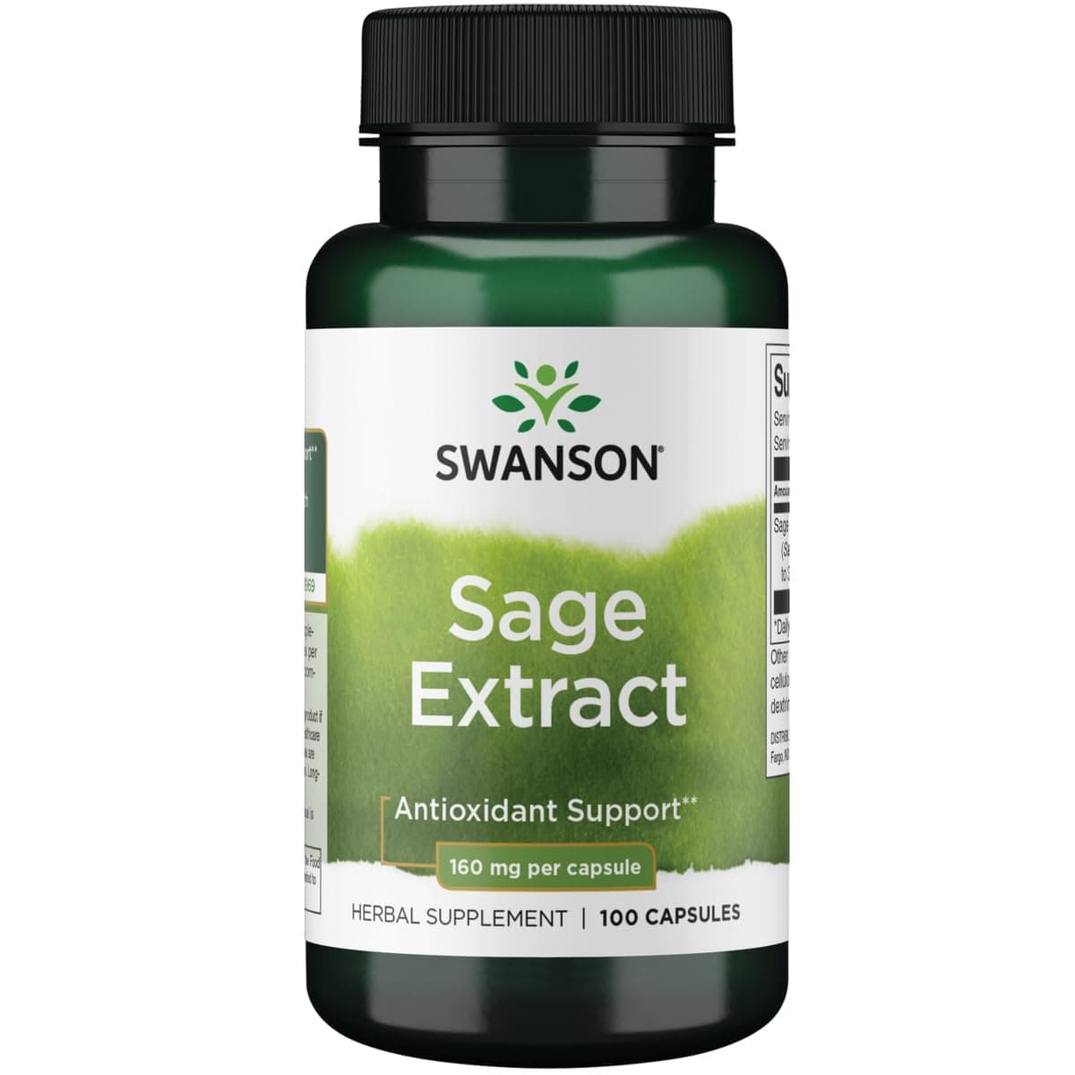 Swanson Sage 10:1 Extract 160 Milligrams 100 Capsules