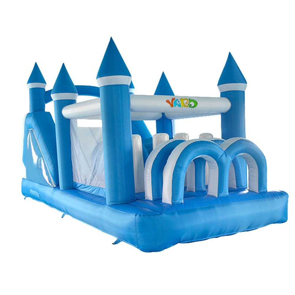 YARD Large Bounce House 6 in 1 Inflatable Obstacle Course with Large Climbing Wall Slide
