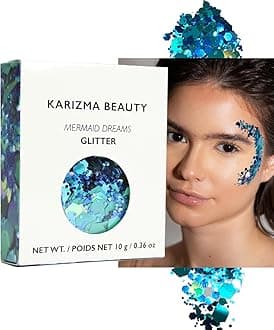 Mermaid Dreams Chunky Glitter ✮ KARIZMA BEAUTY ✮ Festival Glitter Cosmetic Face Body Hair Nails