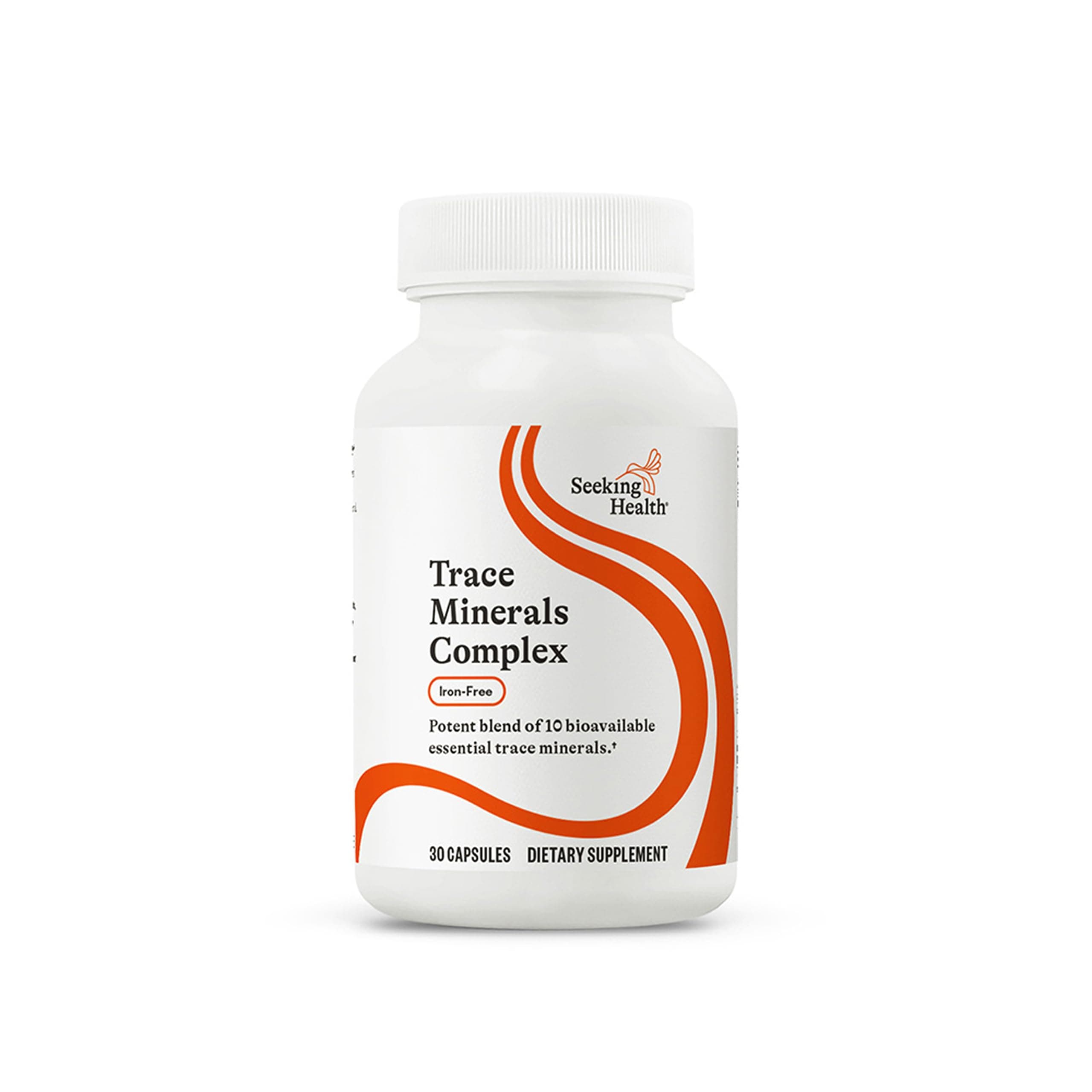 Trace Minerals Complex - Includes 10 Essential Trace Minerals - Mineral Supplement Supports Immune & Nervous System - Iron-Free - 30 Capsules