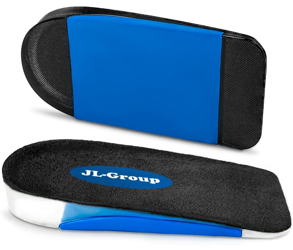 JL-Group Orthopedic Heel Inserts, Shock Absorption and Heel Support Insoles for Achilles Tendonitis, Plantar Fasciitis, Heel Lifts Cushions for Heel Pain Relief (Large: Women 9.5-13.5, Men 8-13)