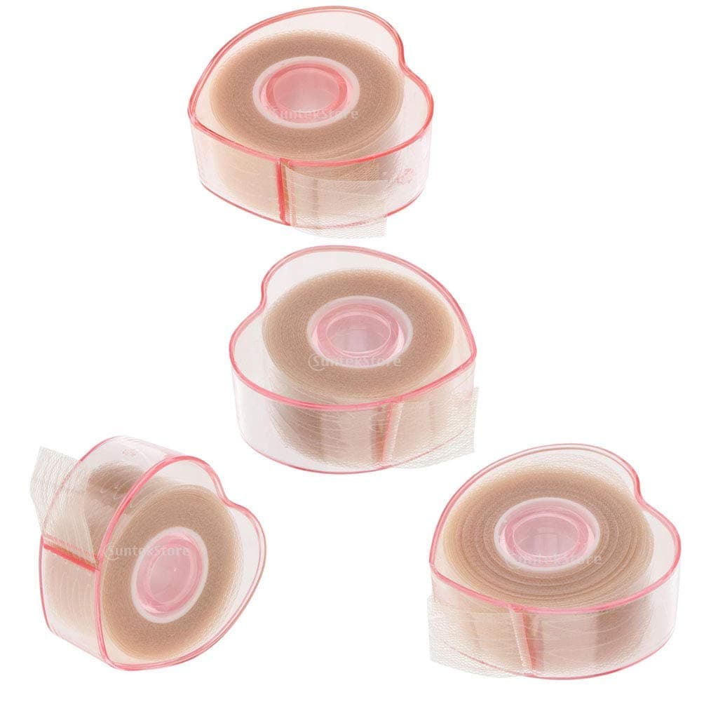 CONGGE CUTICATE 4 Rolls Lace Eyelid Paste Seamless Waterproof Long Last Double Eyelid Tapes