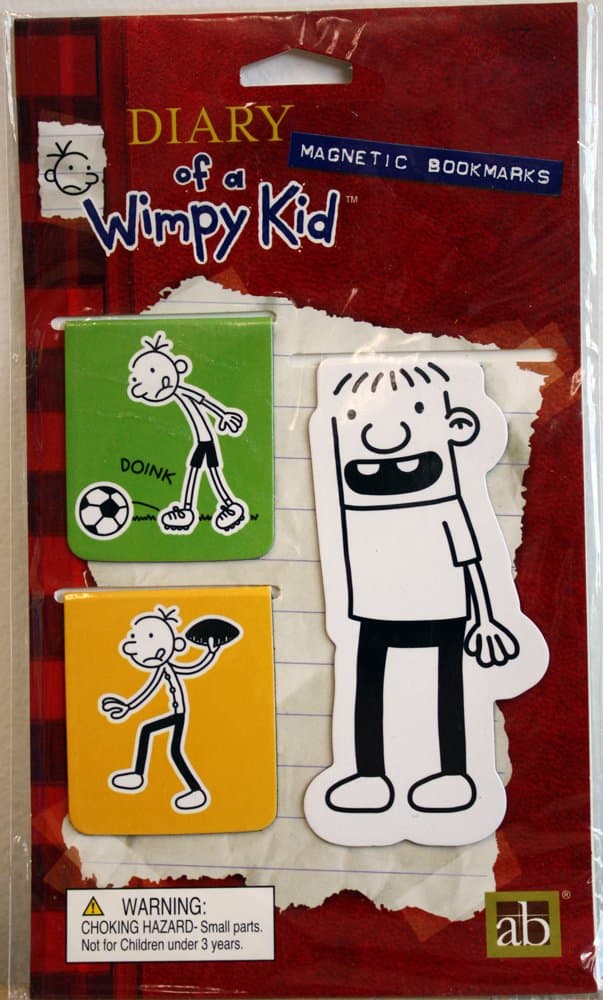 Diary of a Wimpy Kid Mangetic Bookmarks