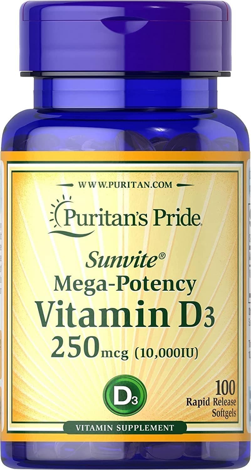 Puritan's Pride Vitamin D3, 100 Count