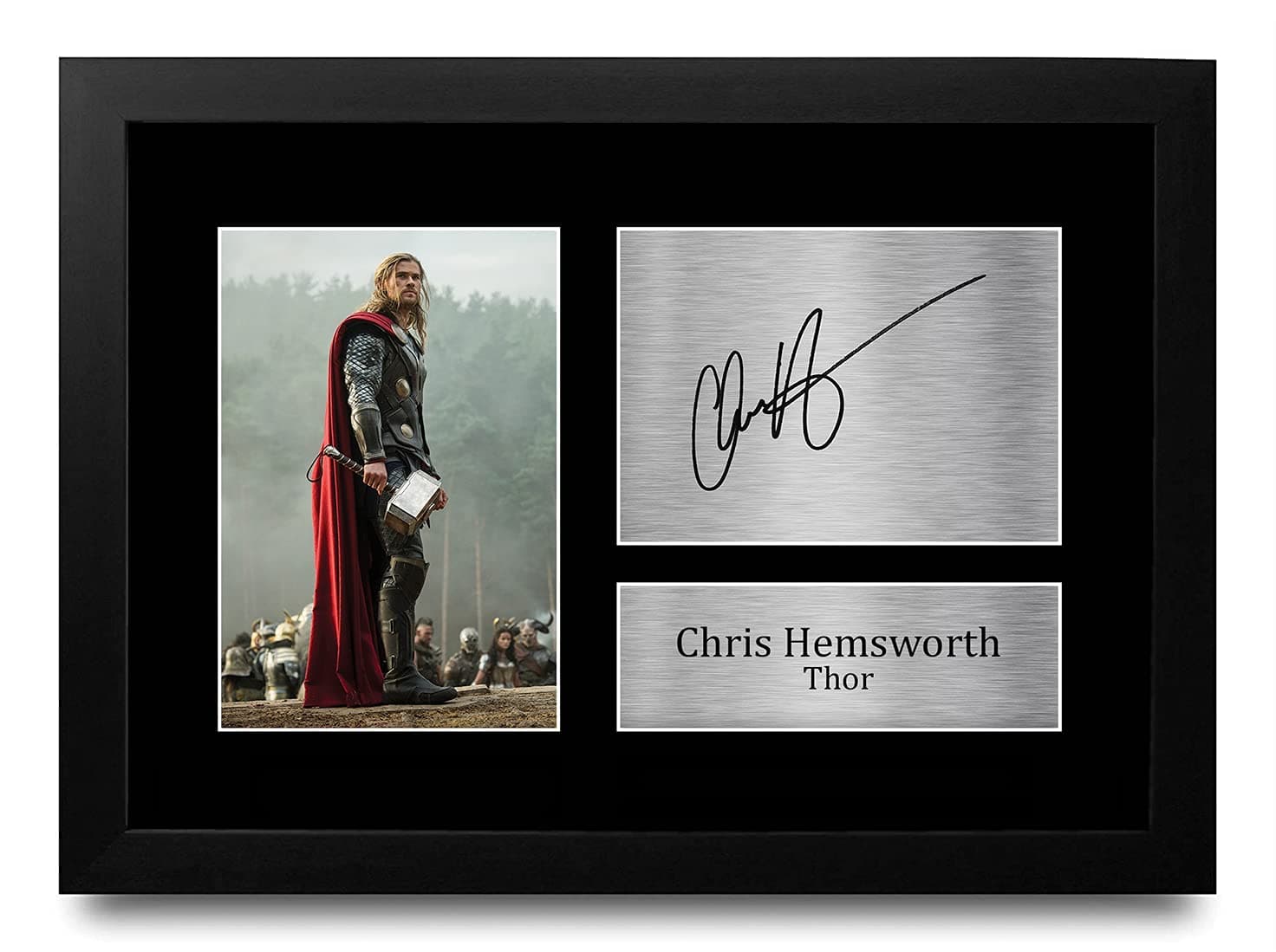 – FR Chris Hemsworth Gift Signed FRAMED A4 Printed Autograph Thor The Avengers Gifts Print Photo Picture Display