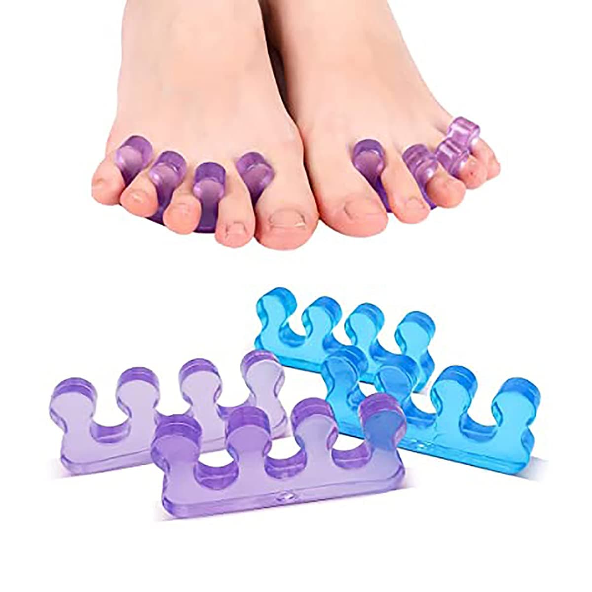 KASTWAVE Pedicure Toe Spacers, Toe Separators for Nail Polish, Toe Separators Use for Separation of Toenails or Nails As Well As Relieve Orthopedic Bunion Symptoms.