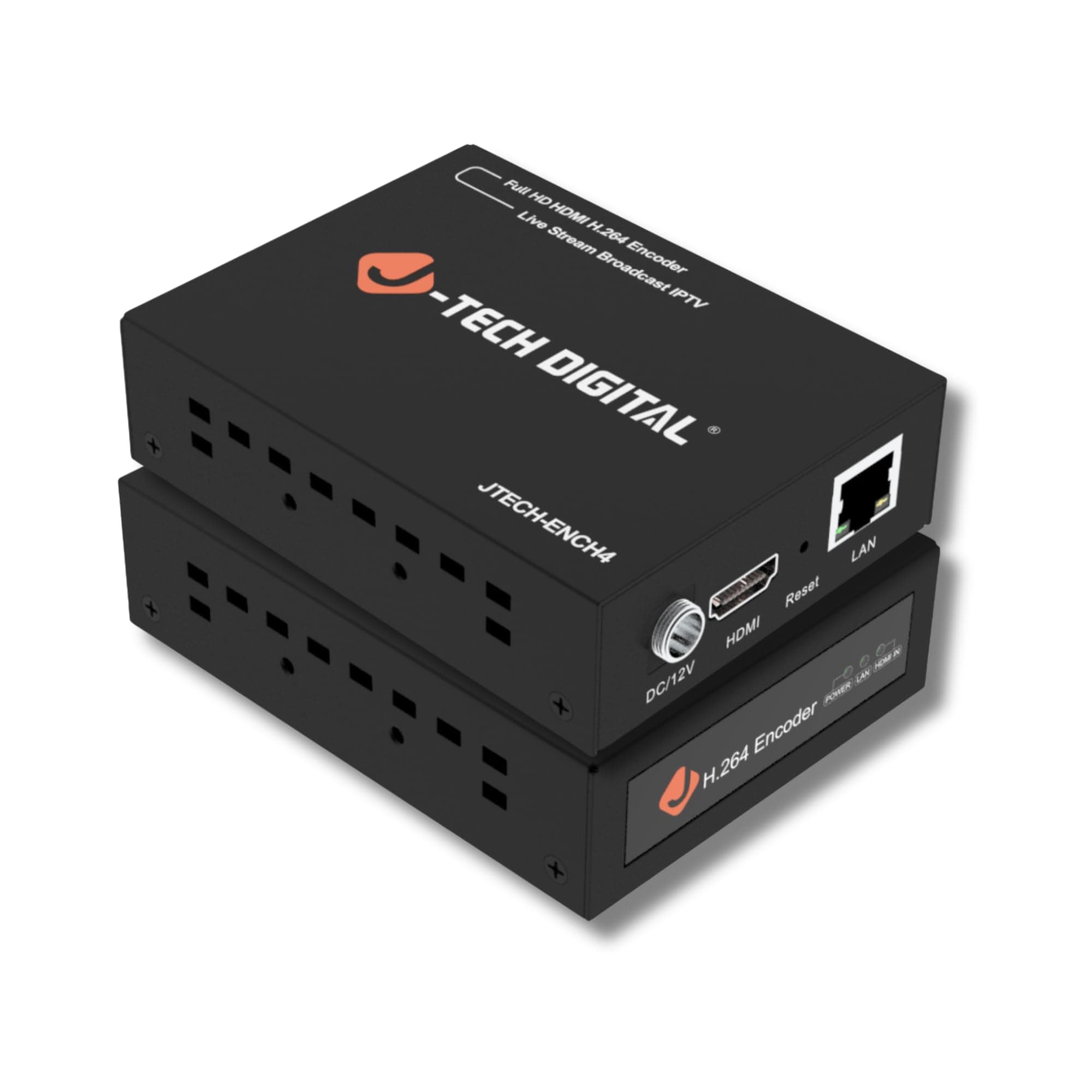 - J-Tech Digital HDMI H.264 H.265 IPTV Encoder Supports RTSP, RTP, RTMP, HTTP, UDP Protocol and ONVIF [JTECH-ENCH4]