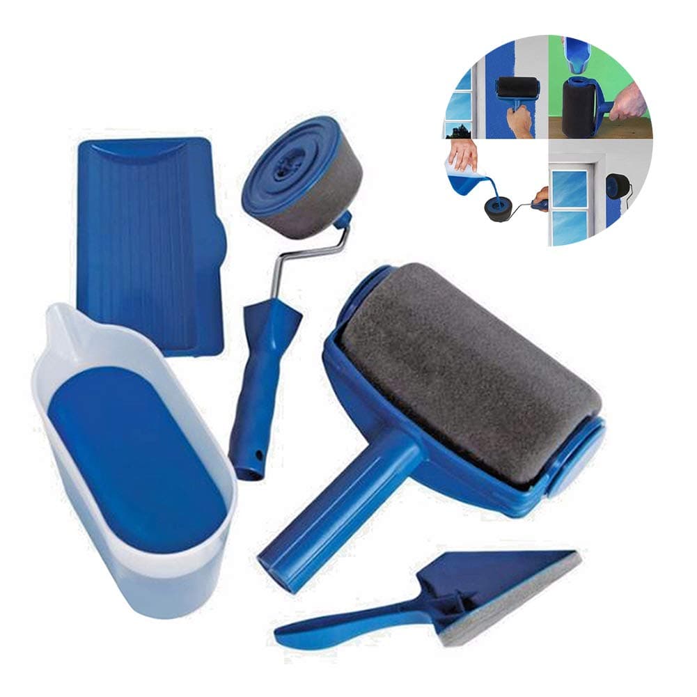 Painting Roller Brush Set Paint Runner Pro Brush Kit Multifunctional House Paint Rollers Runner Pro Tools Set Quickly Decorate Handle Wall Printing Roller Tool