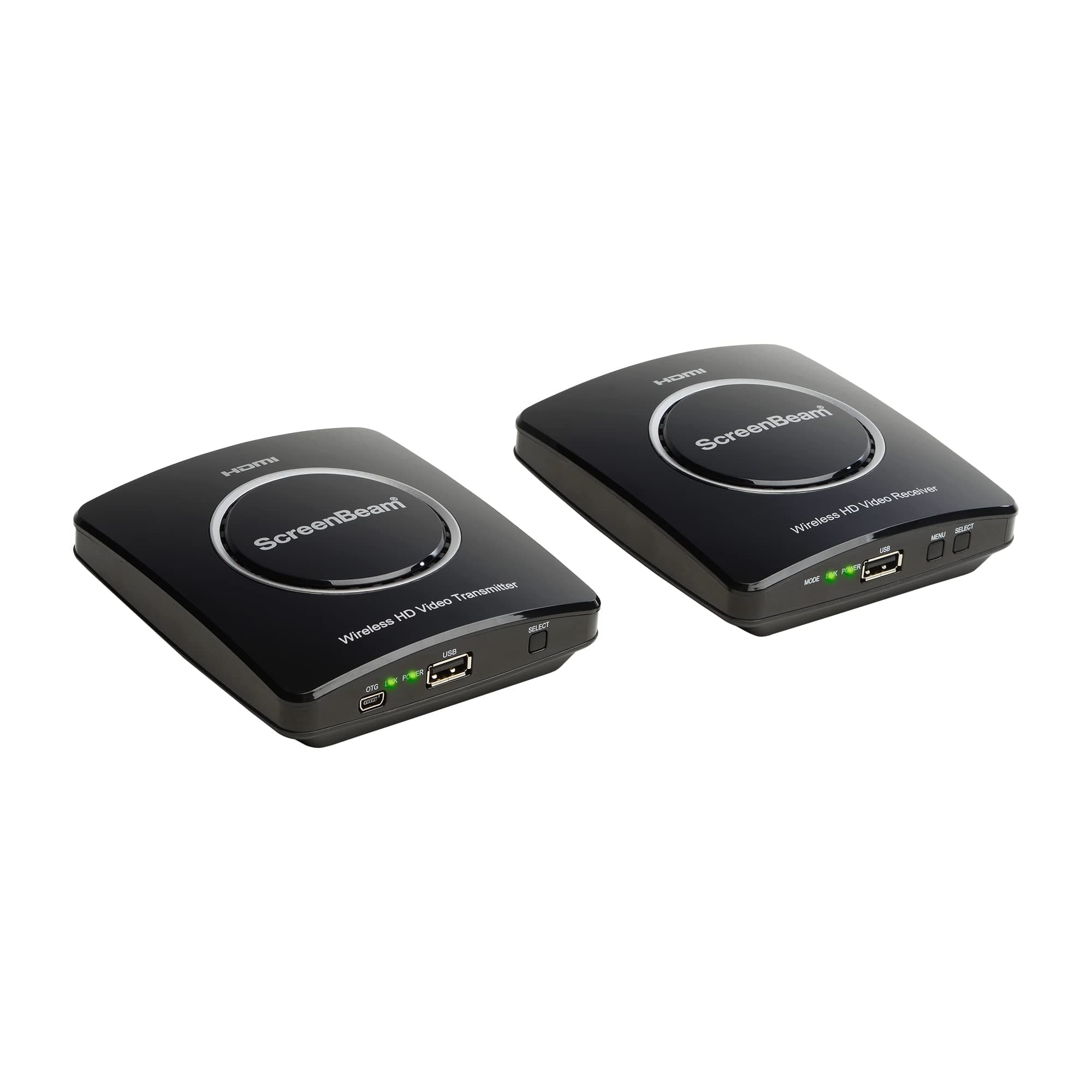 ScreenBeam MyWirelessTV2 Wireless HD Transmitter & Receiver Extender – Wirelessly Connect HDMI-Enabled Media Device to HDTV or Projector Screen, Full HD 1080P, 150 Foot Range