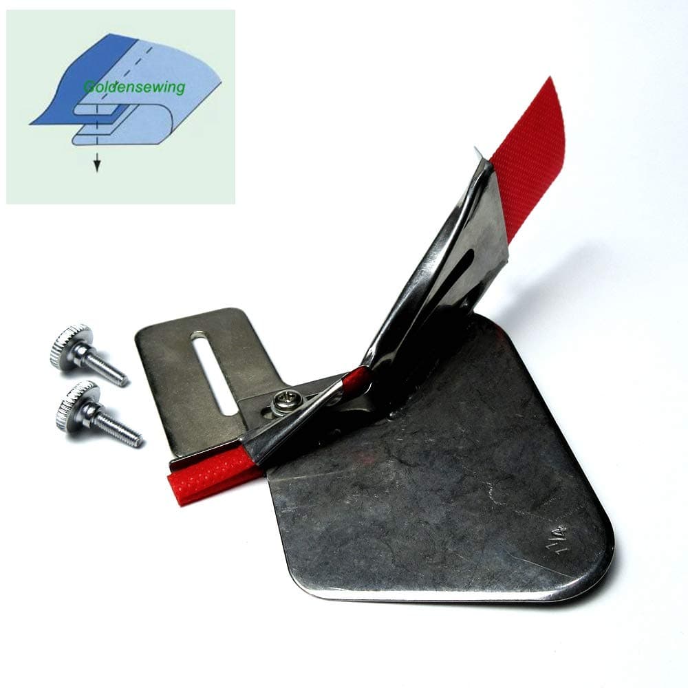 Double Fold Binder/Binding Attachment Folder #A9 for Industrial Sewing Machine (Tape Size:7/8")