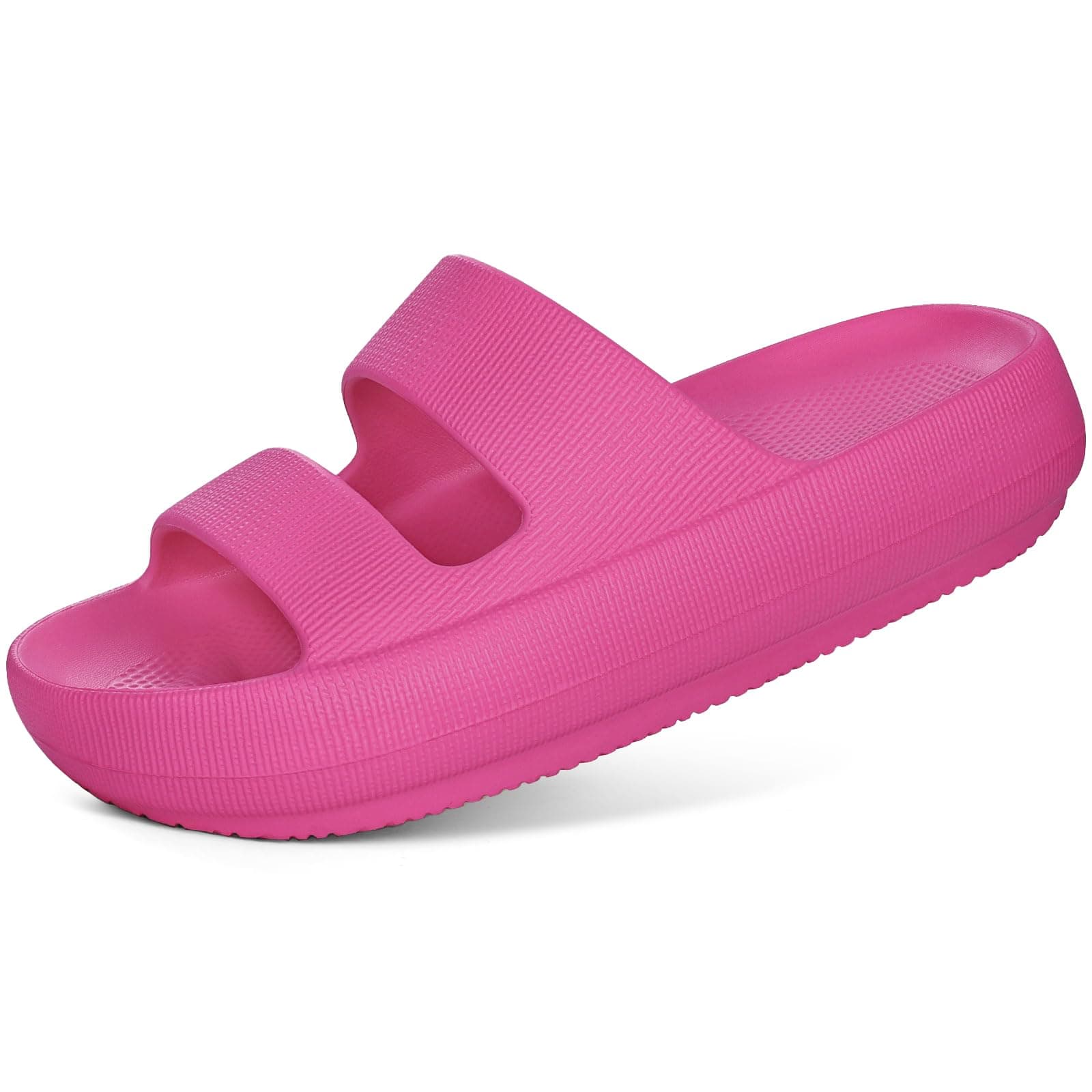 shevaluesCloud Slides for Women with Arch Support Pillow Soft Slip on Sandals Lightweight Summer Slippers for Plantar Fasciitis