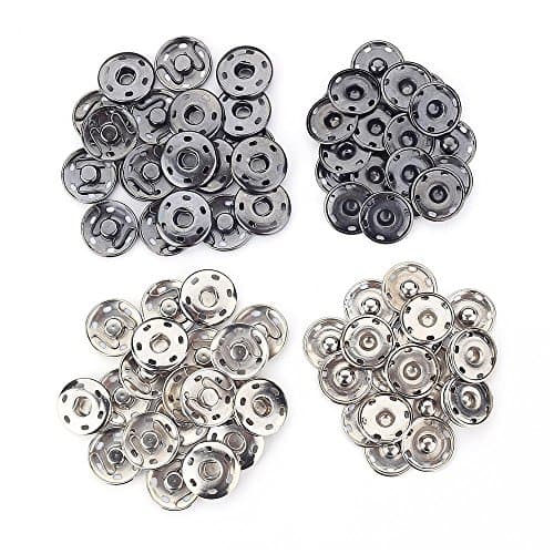 40 Sets Metal Snap Fastener Press Stud Sewing Button For Dress Clothing Bags (21mm)