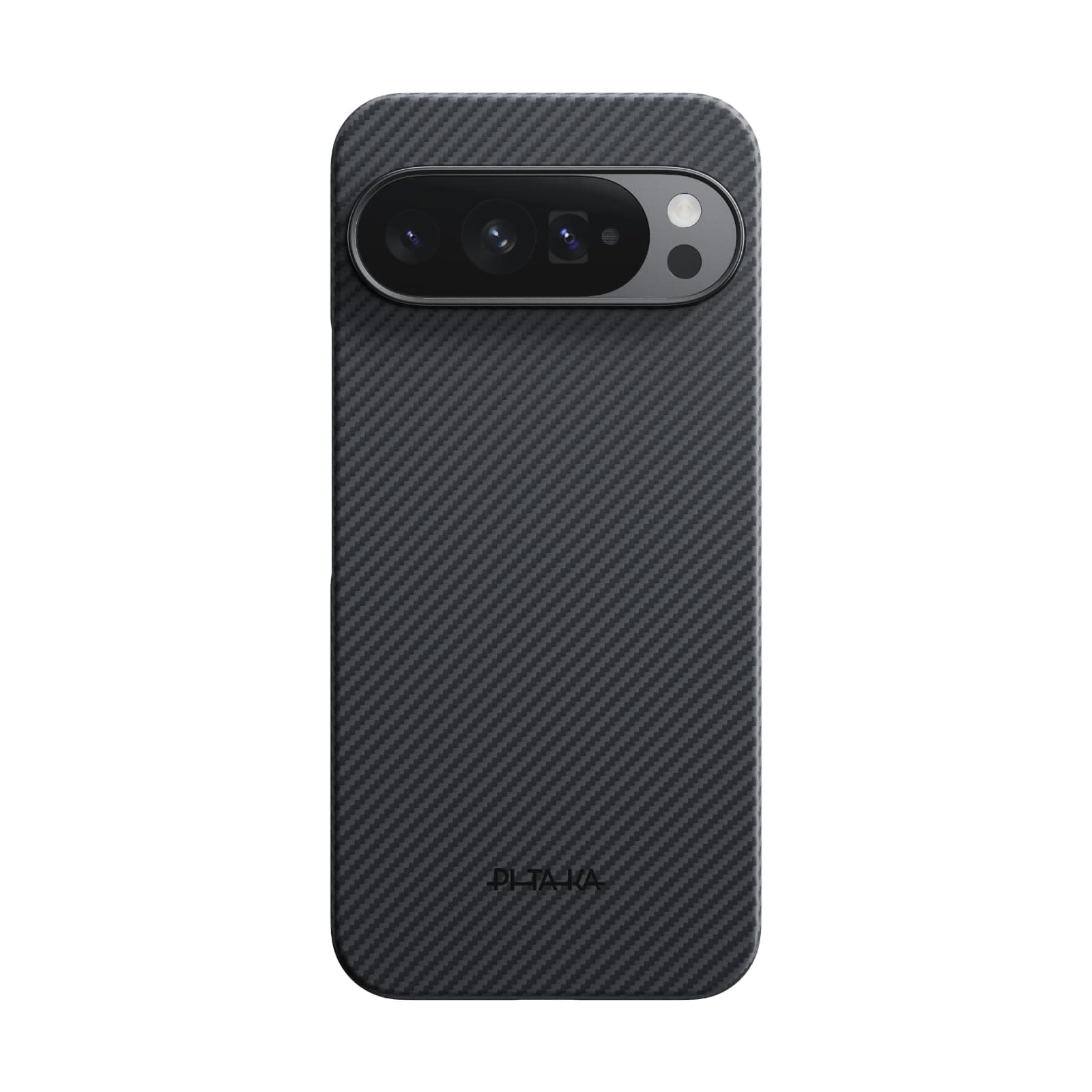 pitaka for Pixel 10 Pro XL Case 6.8”, Ultra-Slim Google Pixel 10 Pro XL Case with Caseless Touch Feeling, 600D Aramid Fiber Woven, Black/Grey(Twill)