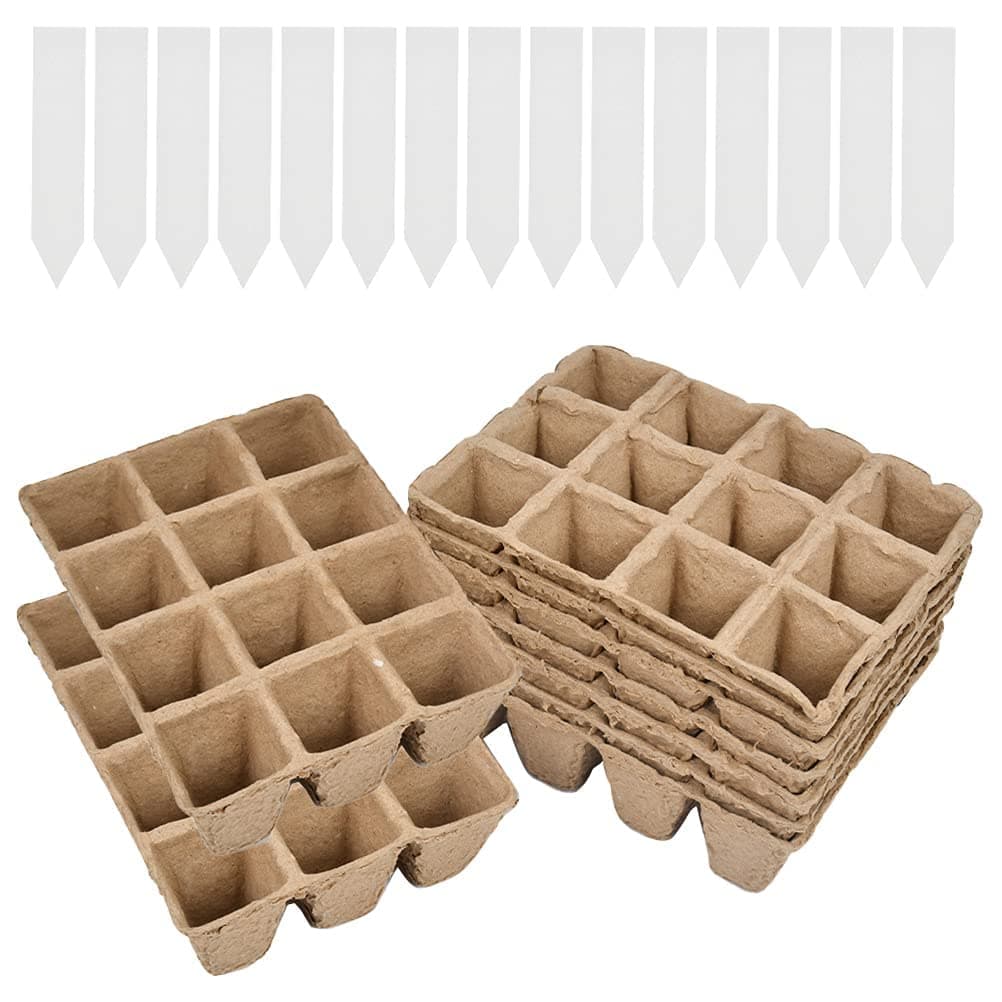 Seed Starter Trays10 Pcs Pot Biode gradable Seedling Germition Trays Seed Starter Trays Plant Seeds Propagation Nursery for Garden,Vegetable,Fruit,Nursery,Seed