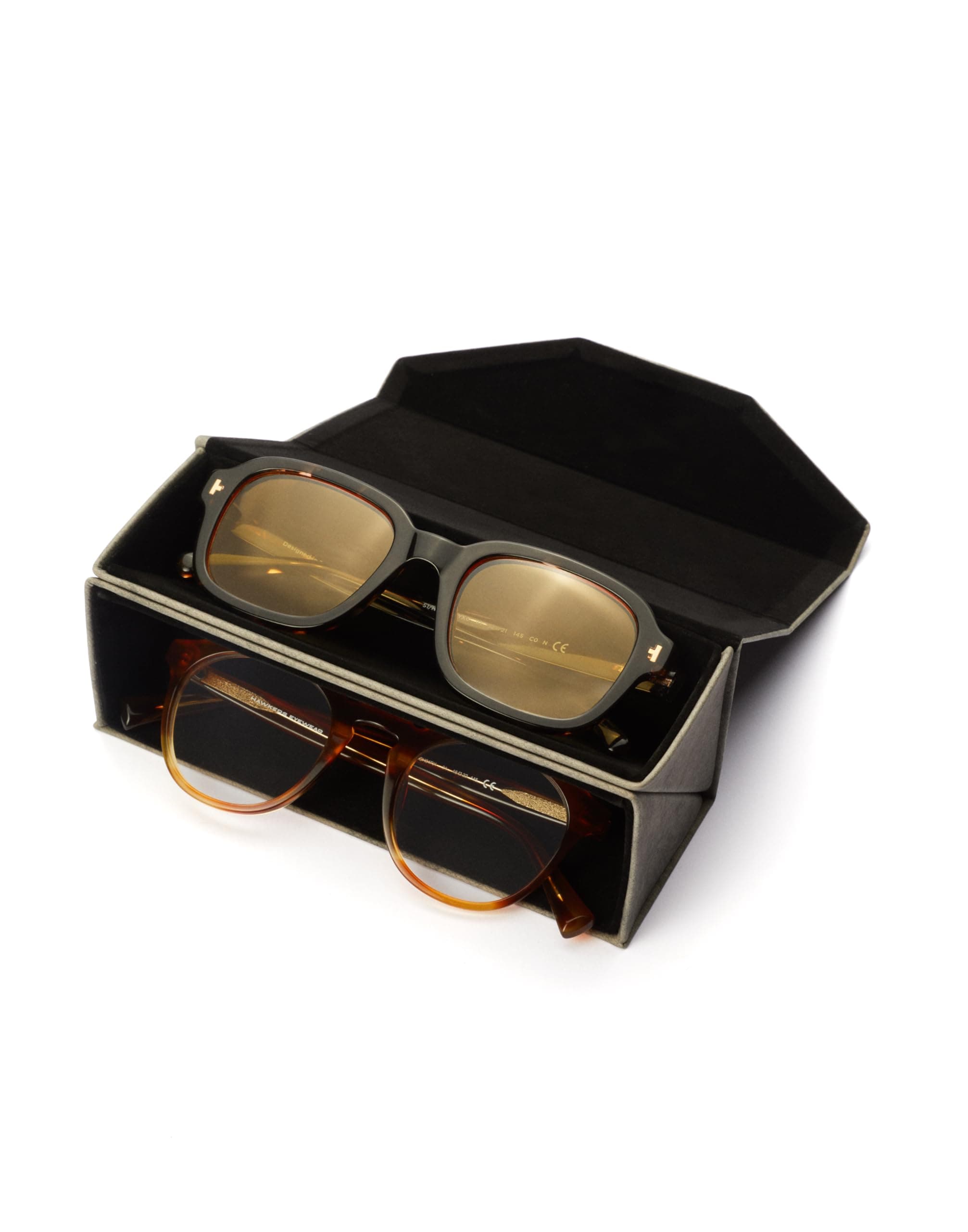 Travel Case Glasses, 2-Double Orange, One Size