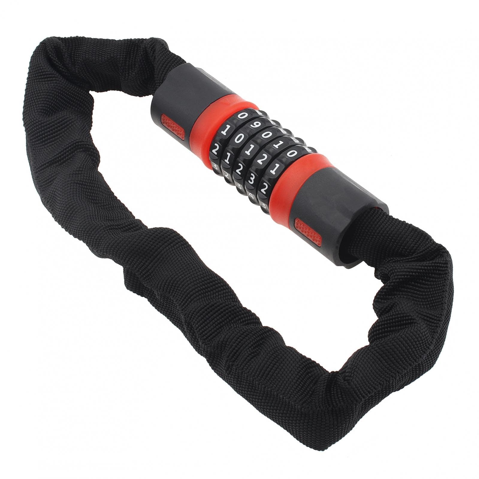 Windance Heavy Duty Chain Lock, 5 Digit Coded Combination Lock,60cm Steel Long Cable Chain Security Lock for Motorcycle/Electric Bike/Bikes Gate Fence Ladder Lawn Mower