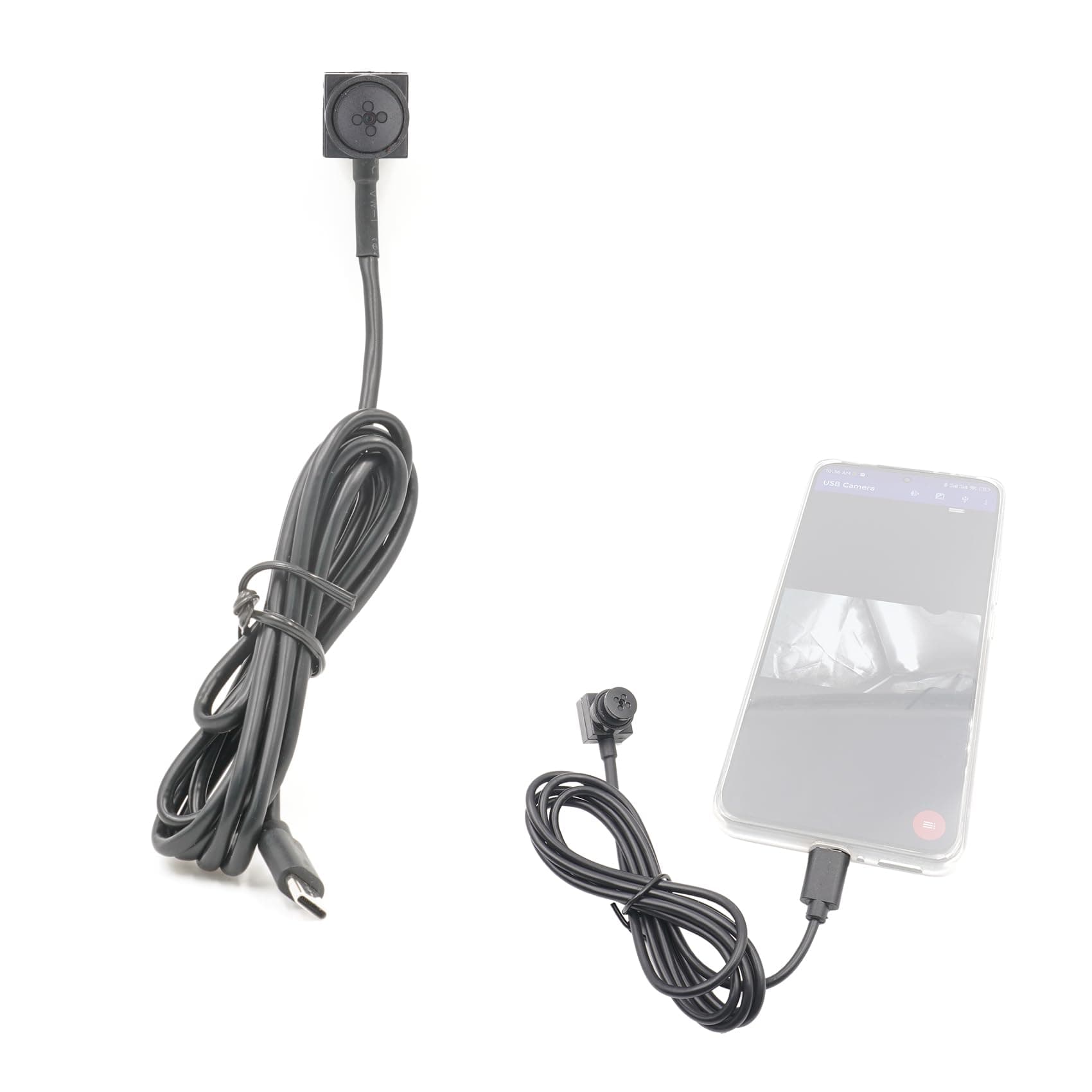 Button Camera 1080P Wearable External Phone Camera for Android Smartphone(Type-C only) Indoor and Outdoor Use