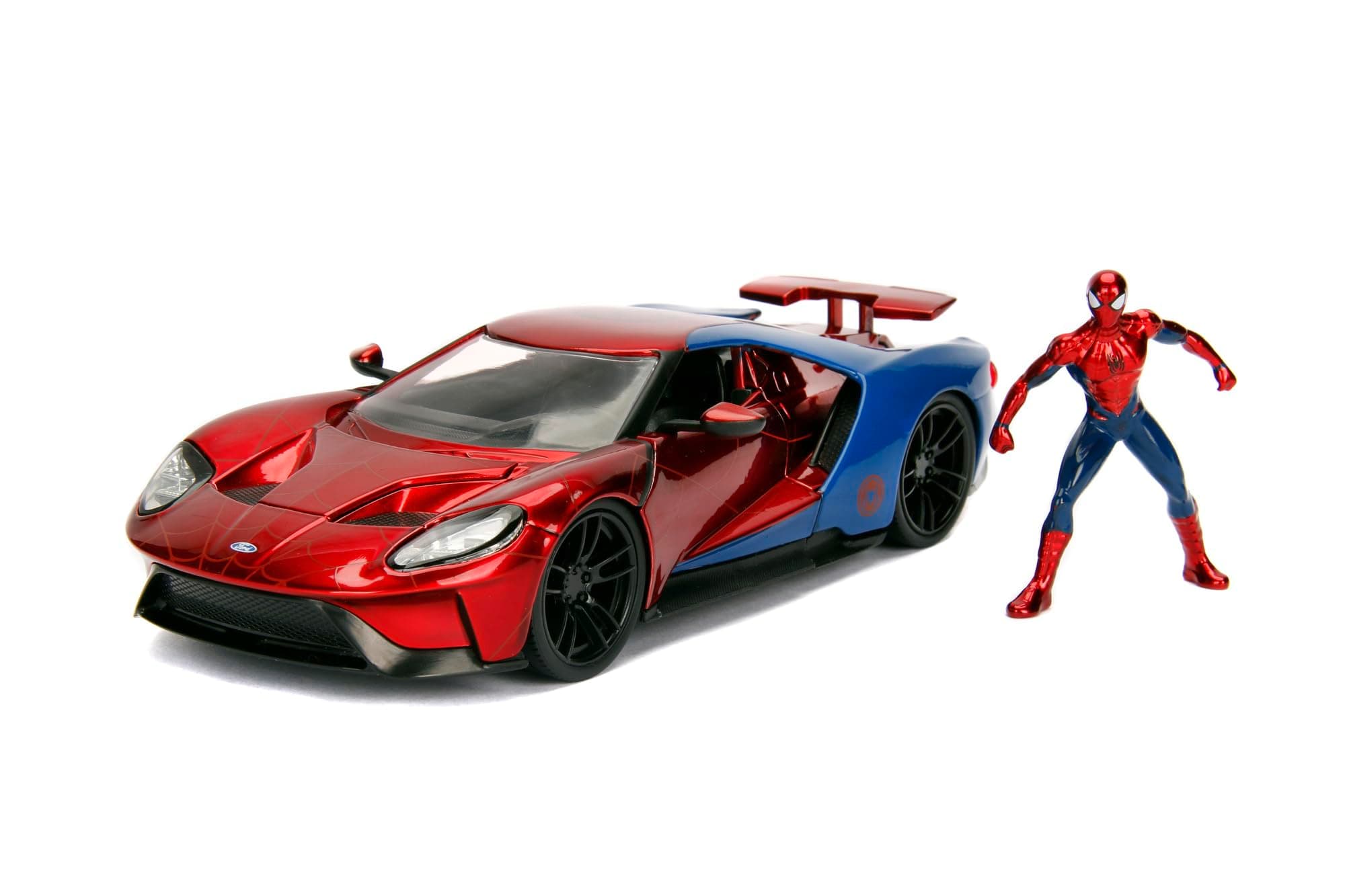 MARVEL SPIDERMAN 2017 FORD GT 1:24 SCALE DIE-CAST CAR