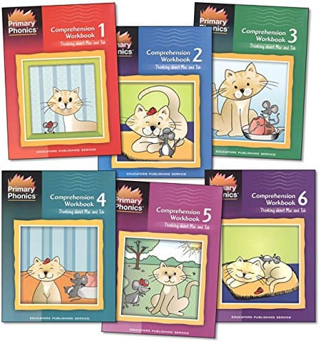 Primary Phonics Comprehension Complete 6 Workbooks Set -- Thinking About Mac and Tab Book 1-6