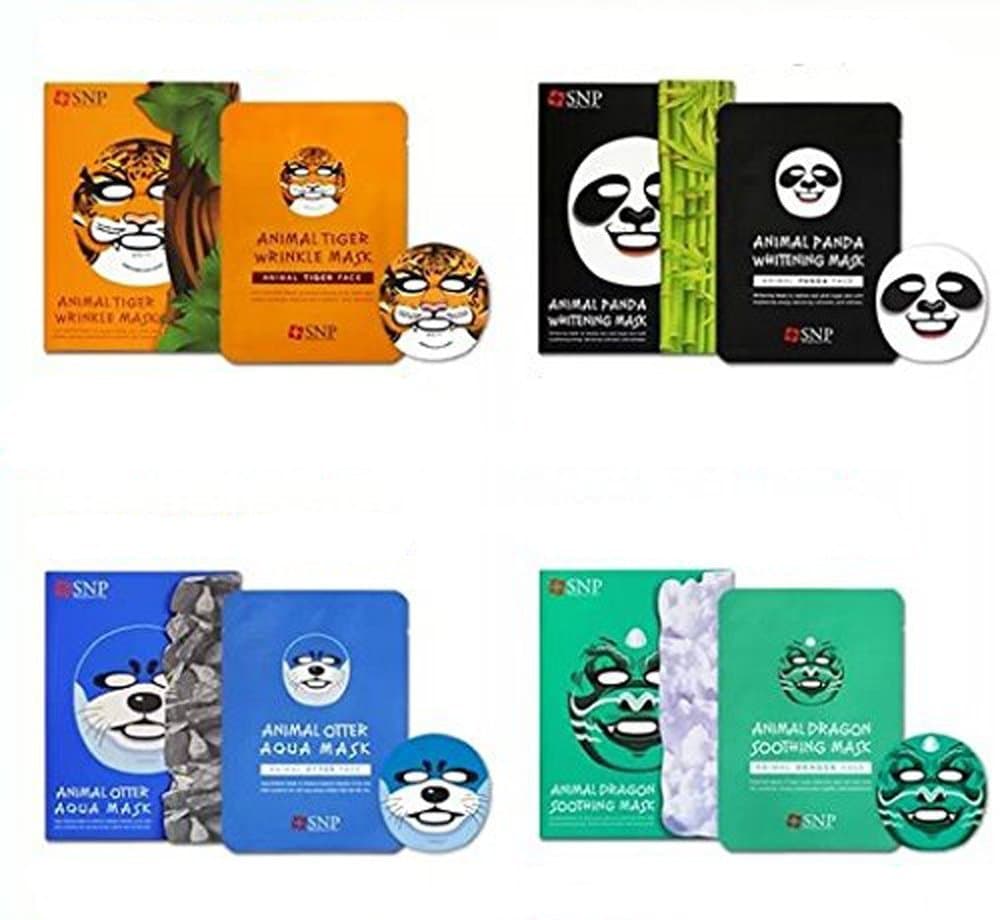 [SNP Cosmetic] Animal Mask 1ea - 4 Type (Total 4 Types - 4 Sheets)