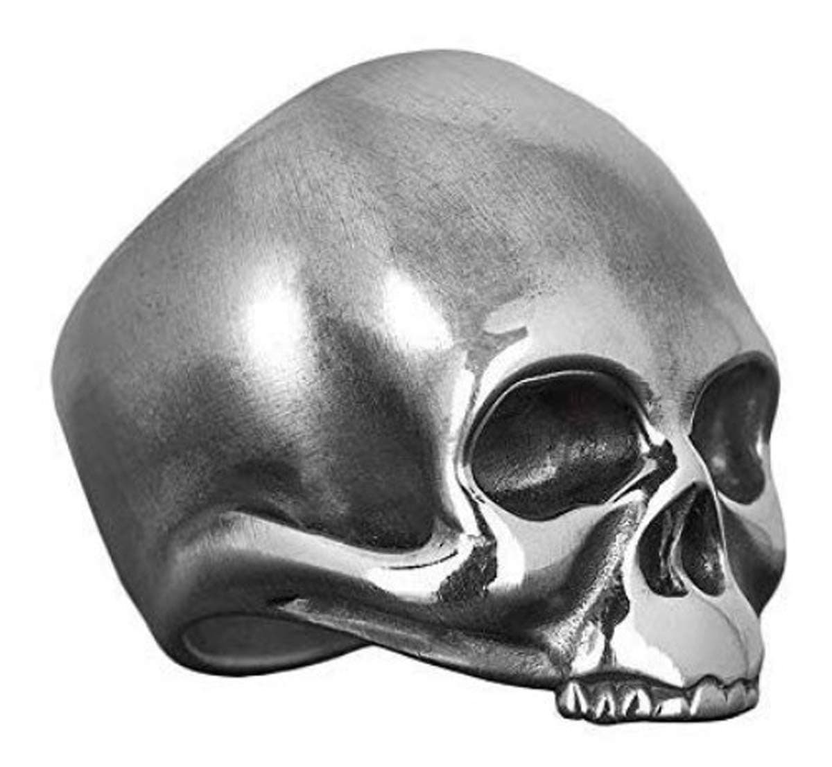 KEITH - Dead Ringers Artisan Handcrafted Silver Skull Ring Inspired by Keith Richards.
