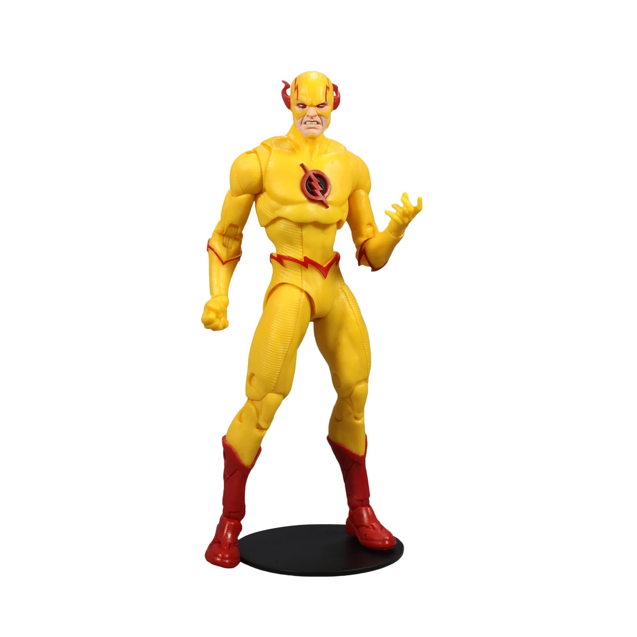 McFarlane DC Multiverse Reverse-Flash 7 Inches Figure, Ultra Articulation, DC Rebirth Look, 6 Speed Force Effects, Display Base, Art Card Included- Multicolour, Collectible Action Toys for Kids