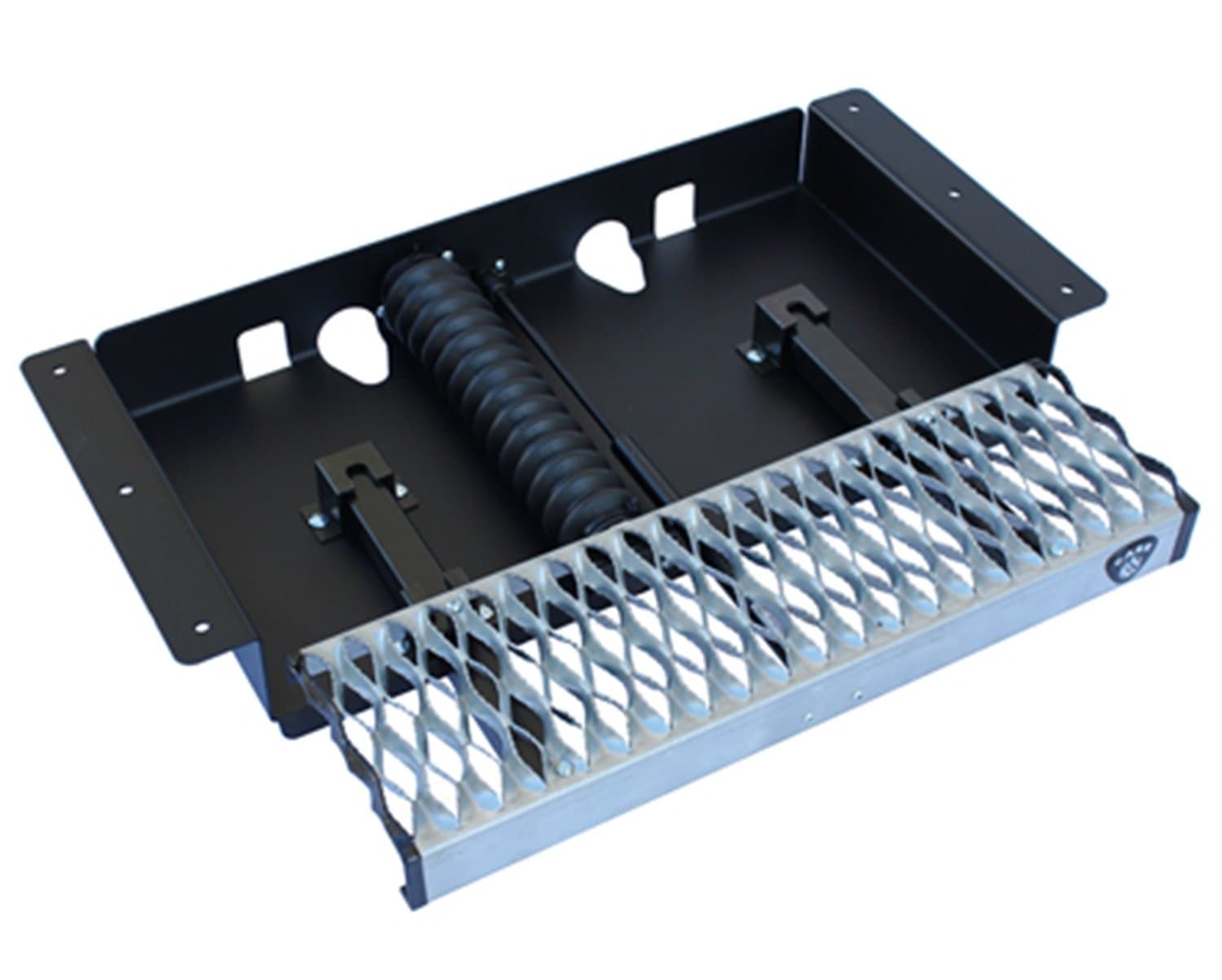 Carr's With Grip Strut 24" step hands free - Blk Pwdr Coat/Galvanized - Single 501020