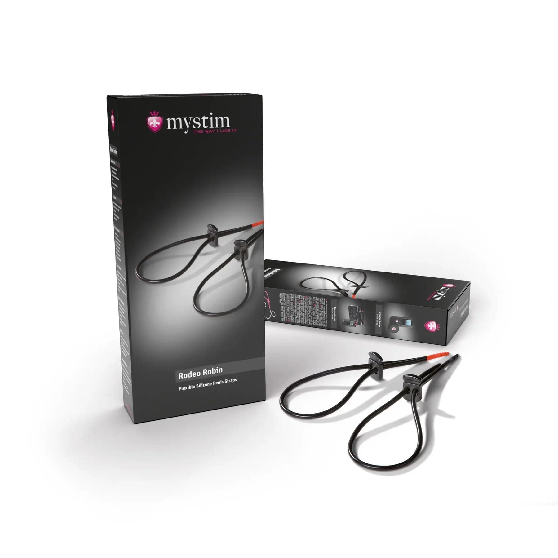 Mystim Rodeo Robin E-Stim Penis Strap Set, Black