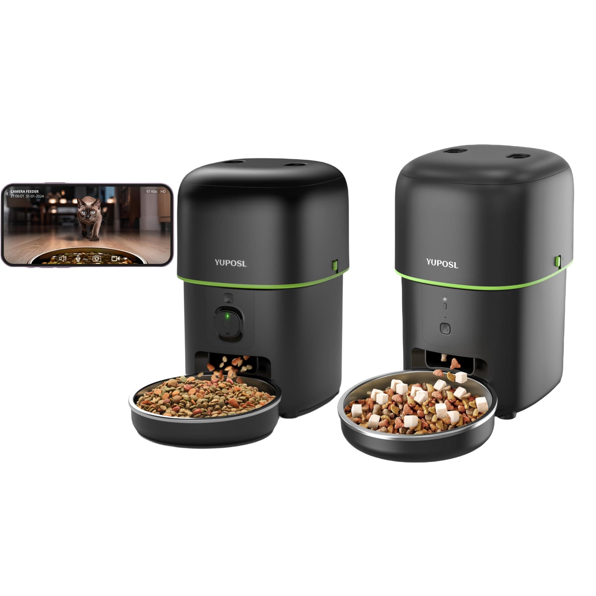 YuposlCat Feeder Automatic -2L 2.4GHz APP +5G Camera
