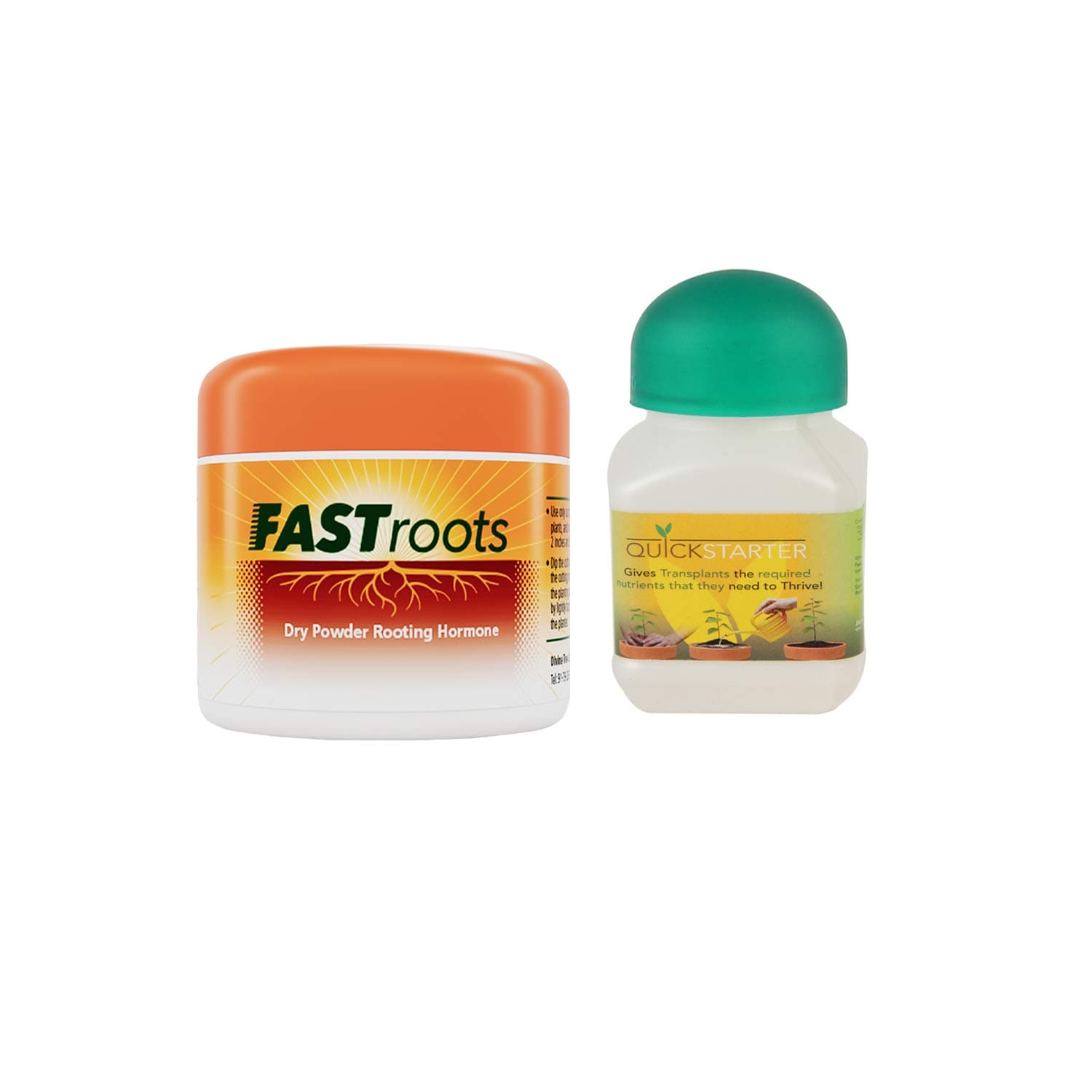 Divine Tree Fast Root Dry Powder Rooting Hormone 50 G & Quick Starter Planting and Transplanting Solution 100 Ml