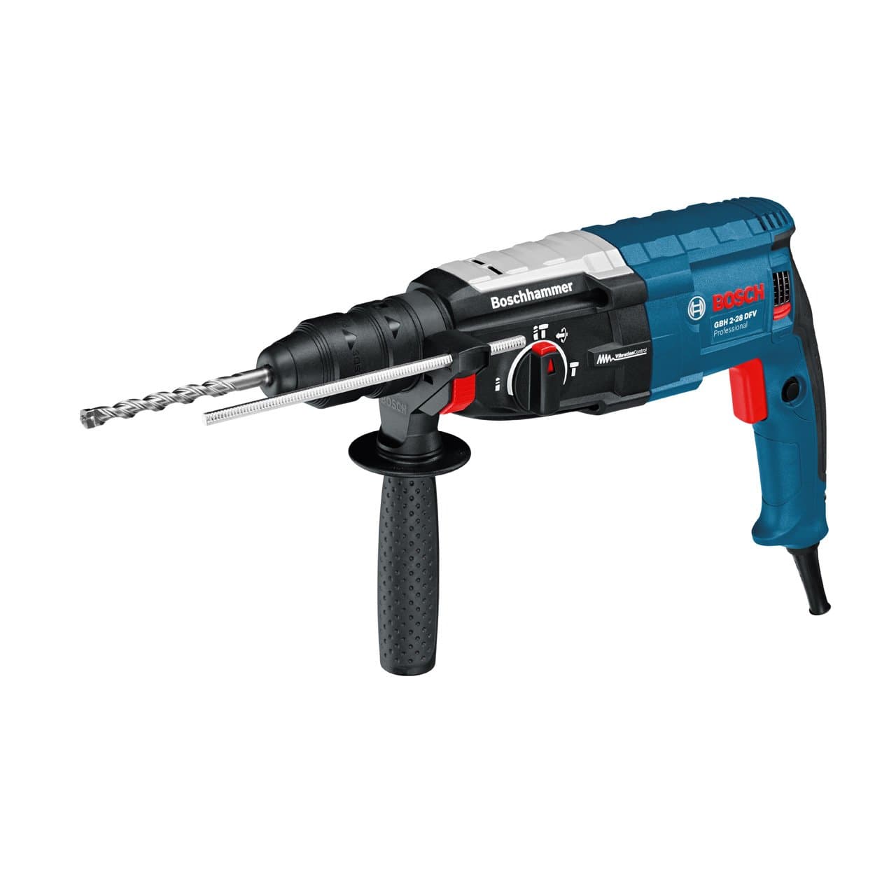 Bosch professional hammer drill, GBH, 2-28 DFV, SDS plus rotary hammer with quick release chuck, 0611267201 850 W, 240 voltsV