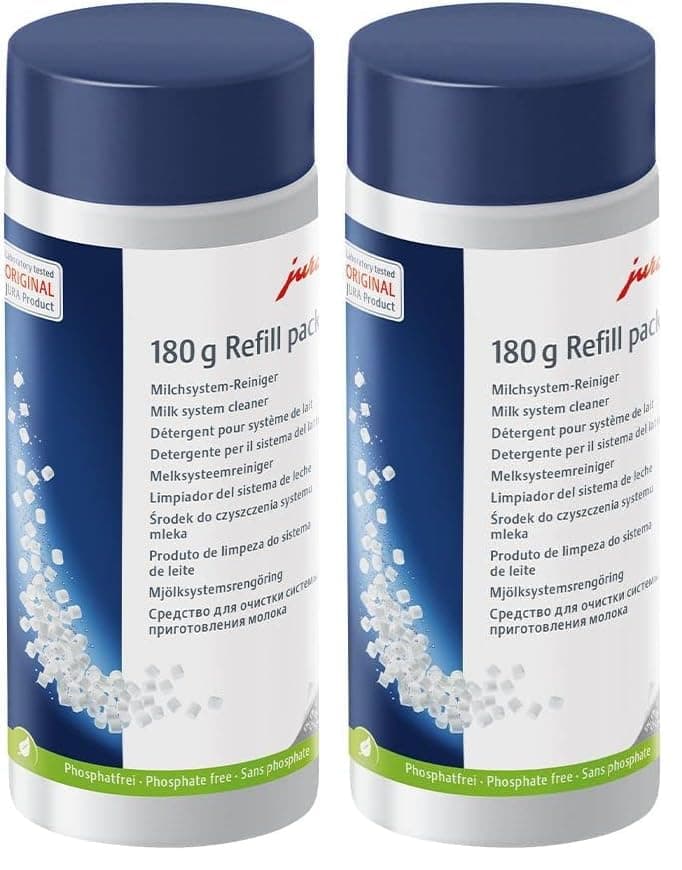 Jura Milk system cleaner 180g refillable bottle (mini tabs) (Pack of 2)