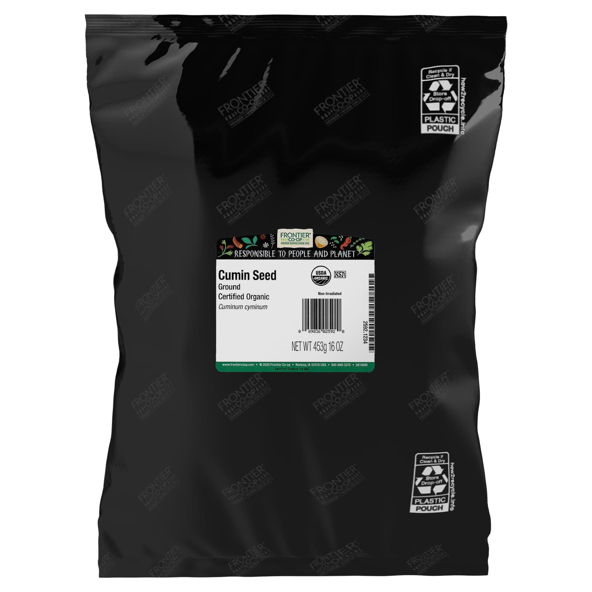 Organic Cumin Seed, 1lb Bulk Bag, Ground Cumin Seasoning - Robust Flavor - Perfect Cumin Powder for Chili, Soups, Stews, Curries & More